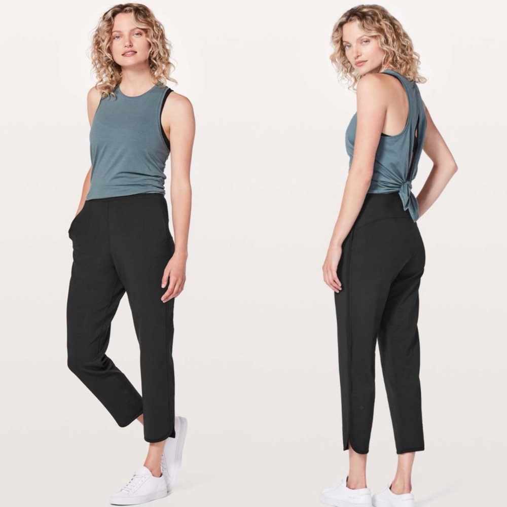 Lululemon Every Moment Pant Black Women's Size 8‎ Athleisure Comfy